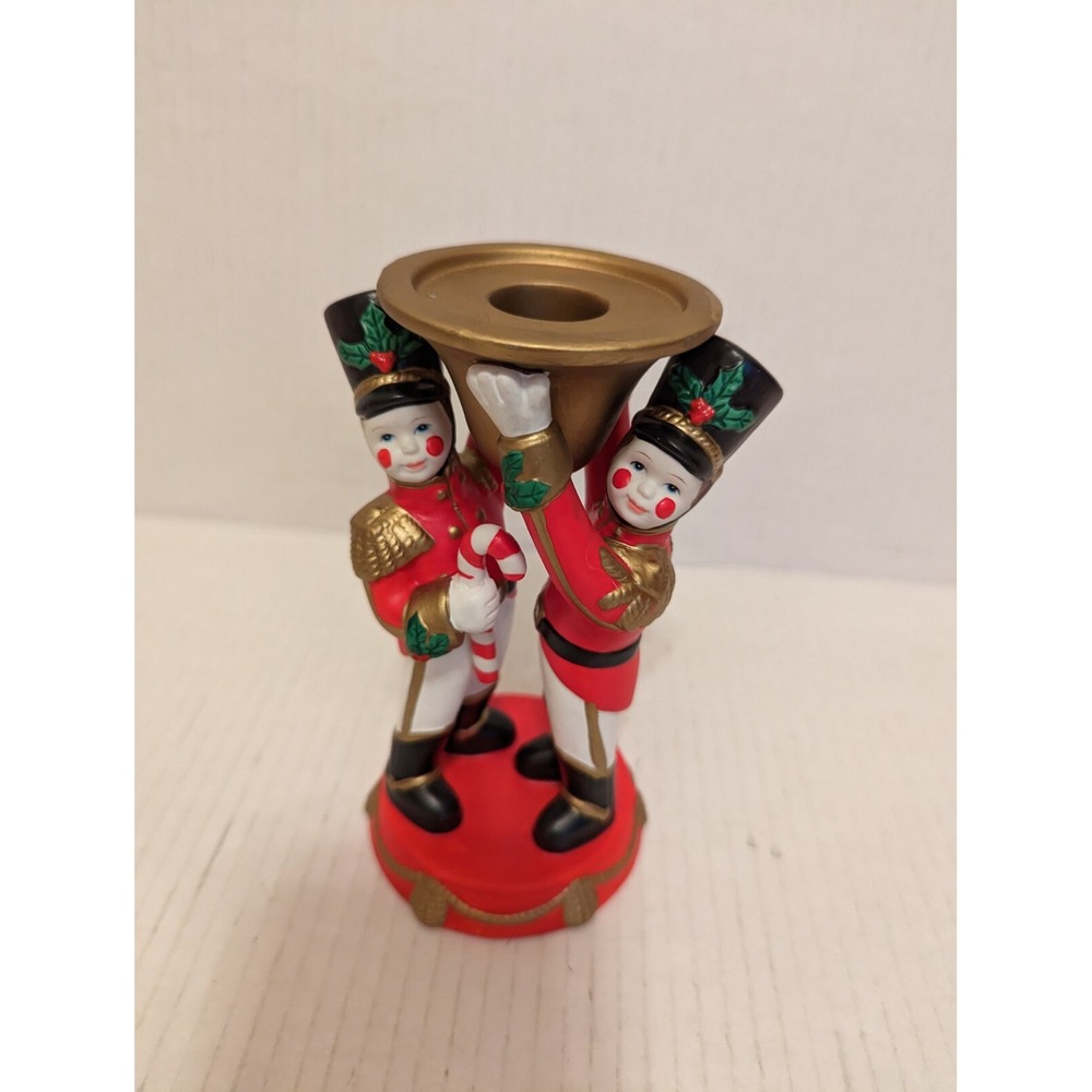 PARTYLITE Toy Soldier #P7704 Christmas Taper Candle Holder 6" Tall Nutcracker